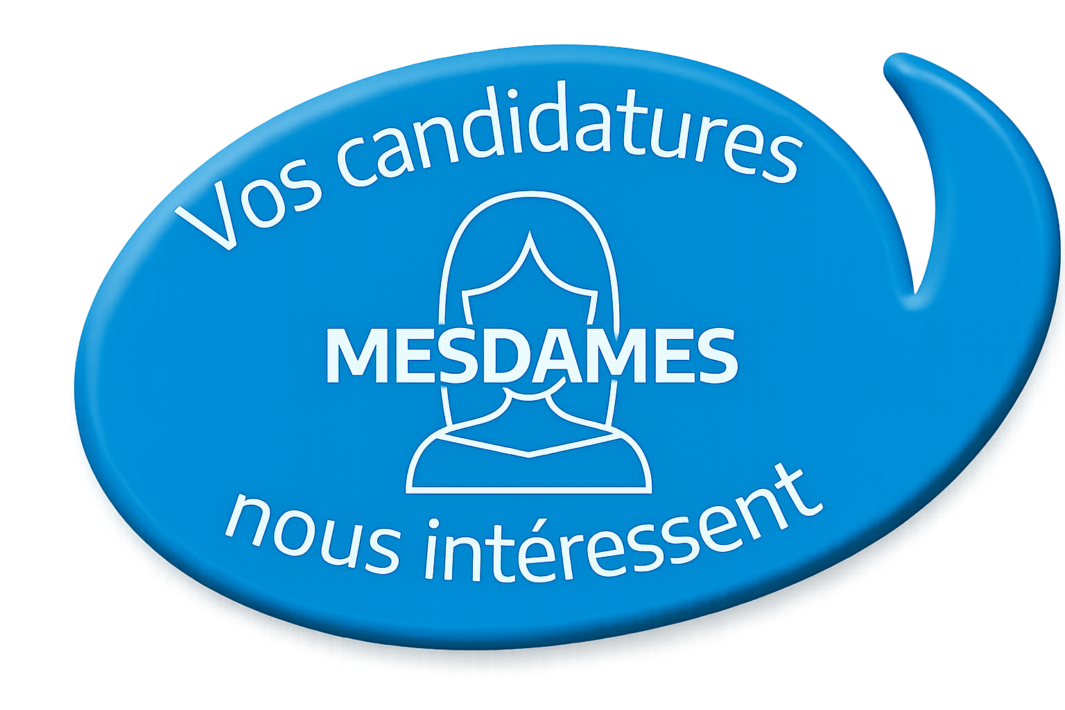 logo Recrutement bleu Femme