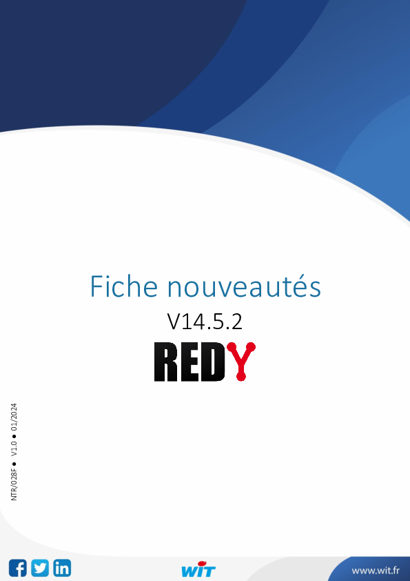 Fiche nouveautés – REDY