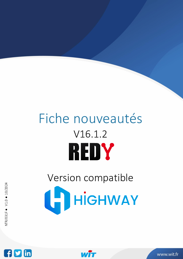 Fiche nouveautés – REDY